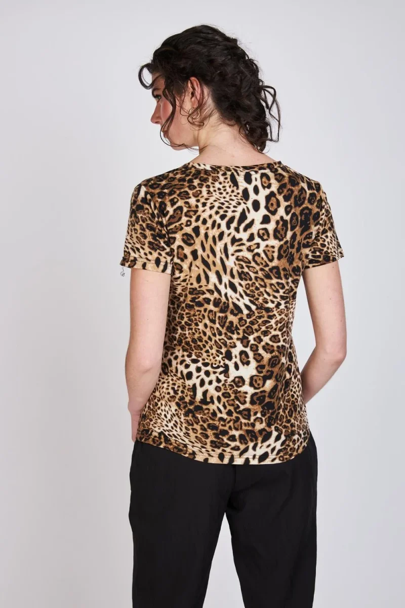 Polera Animal Julieta Café Woman by Eclipse - Imagen 5