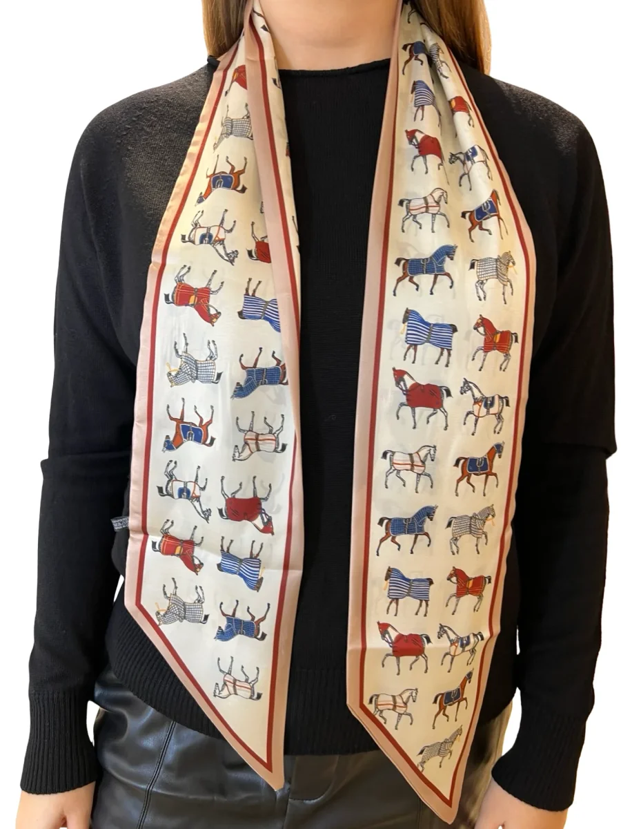 Twilly Il Baco Da Seta Estampado Caballos - Imagen 7