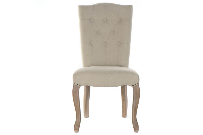 Silla lino beige (51 cm) - Imagen 7