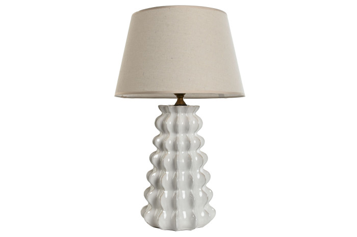 Lámpara de Sobremesa Porcelana Grabada Algodón Sea Side - Imagen 3