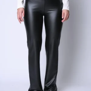 Calza Pantalón Cuerina Juana Negro Eclipse