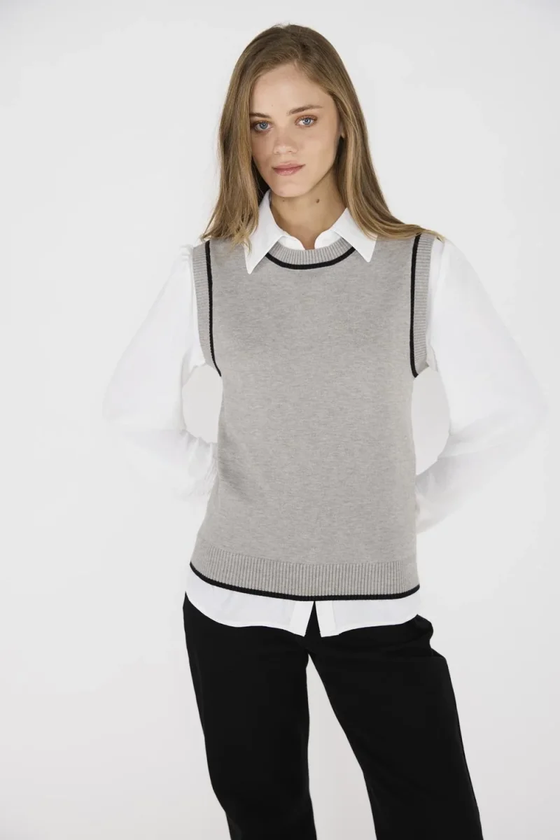 Sweater Vest Victoria Gris