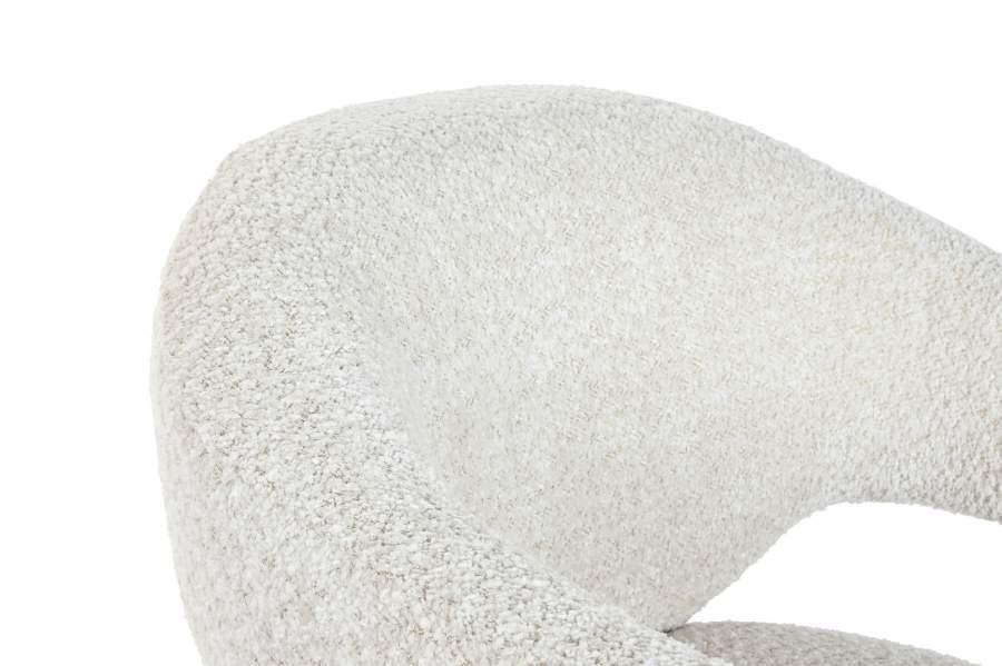 Sillón Bouclé Crudo Diseño Orgánico y Envolvente - Imagen 4
