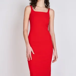 Vestido Tubo Rosalía Rojo Eclipse