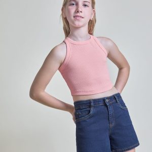 Camiseta básica canalé 3 colores disponibles 96023B