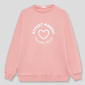 Sudadera niña Street Monkey con corazón ref. 96061B