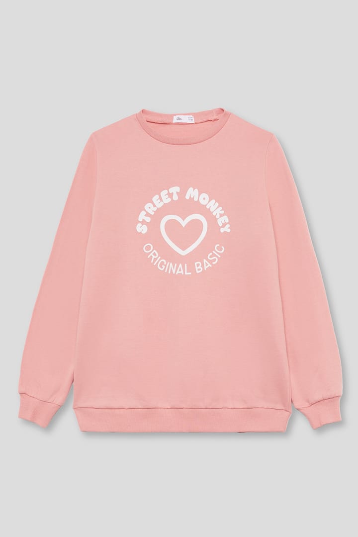 Sudadera niña Street Monkey con corazón ref. 96061B