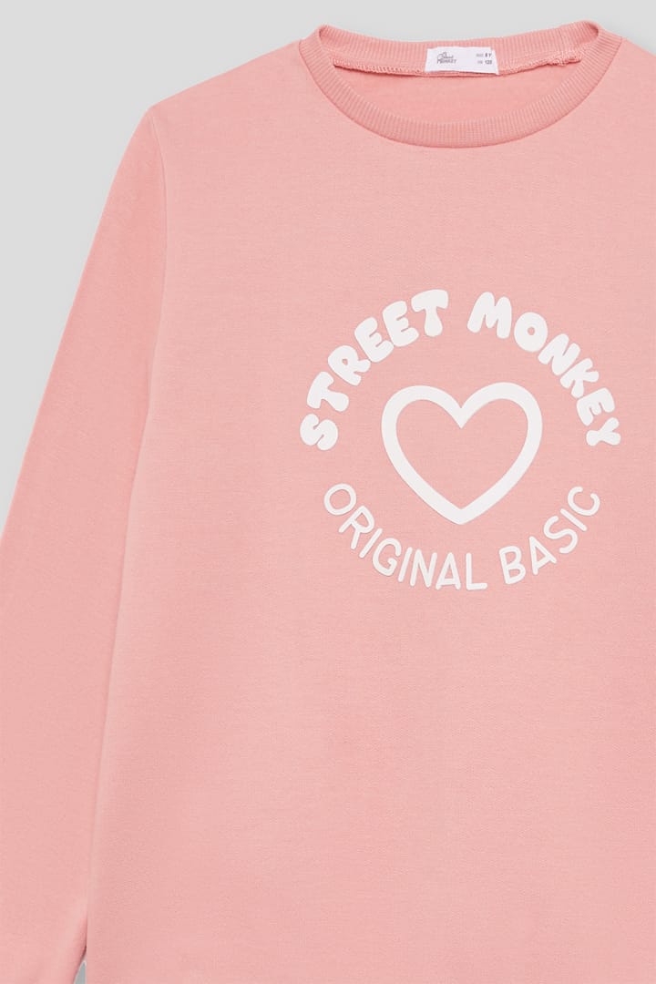 Sudadera niña Street Monkey con corazón ref. 96061B - Imagen 5