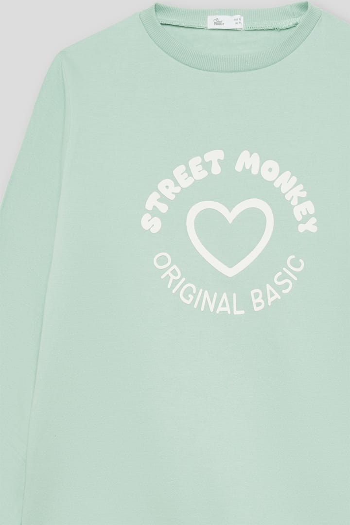 Sudadera niña Street Monkey con corazón ref. 96061B - Imagen 4