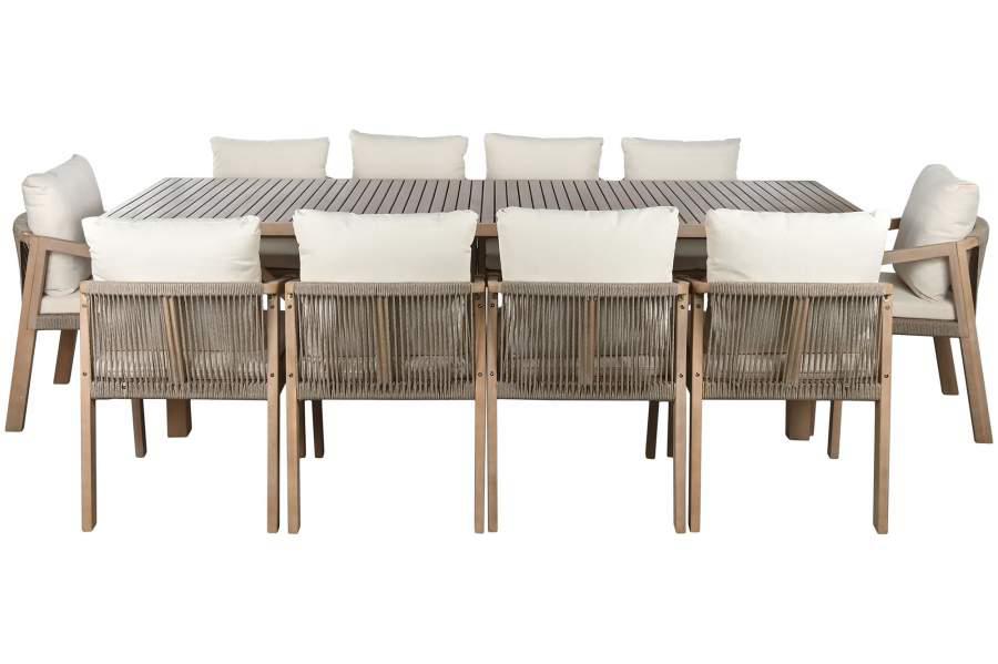Set de Comedor Exterior Acacia Roda 10 Plazas