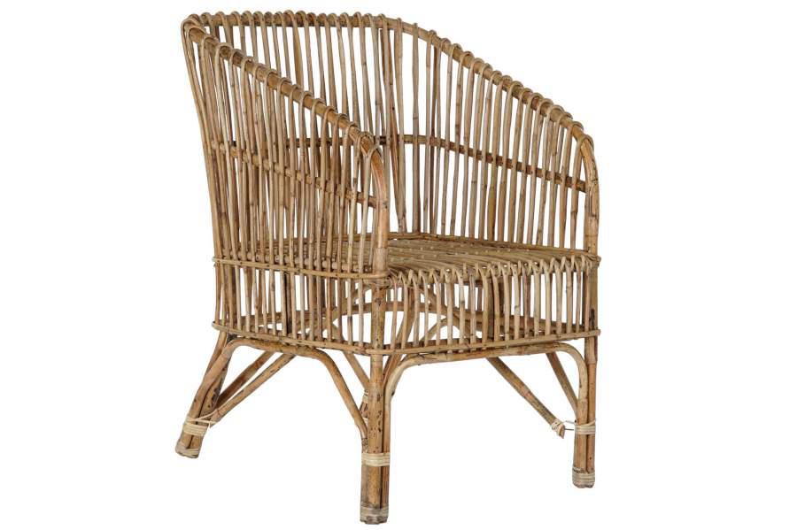 Sillón artesanal en ratán natural - Imagen 2