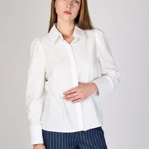 Blusa Blanca con Detalle en Hombro Antonia Eclipse