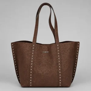 Bolso Tote Animal Print Martina Chocolate