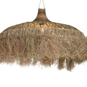Lámpara fibras naturales tejidas (100 cm)