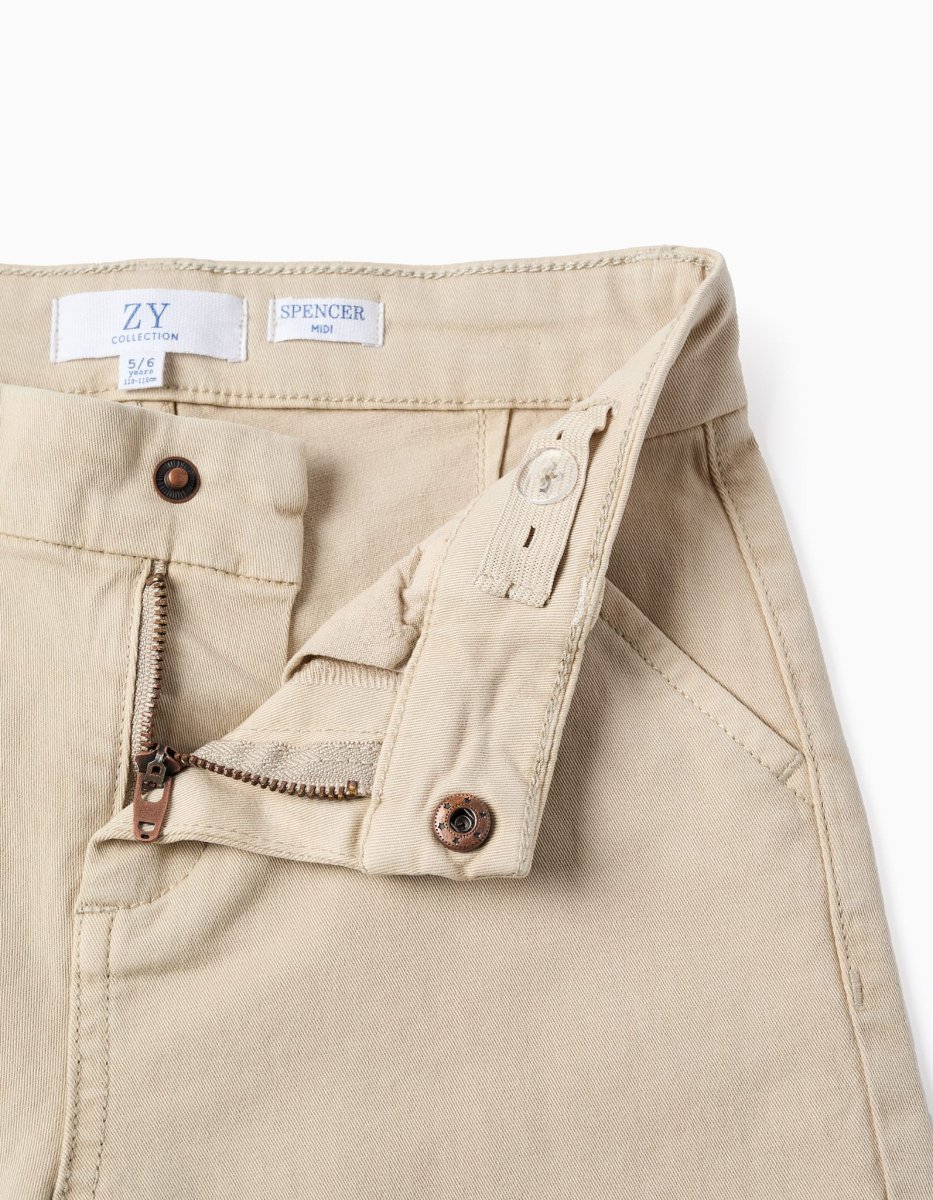 Bermuda chino niño beige básica ZKBAP0402_26030 - Imagen 4