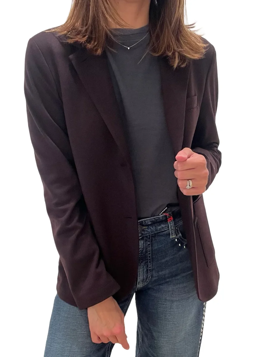 Blazer Lisa Merino Harris Wharf London Burdeos - Imagen 6