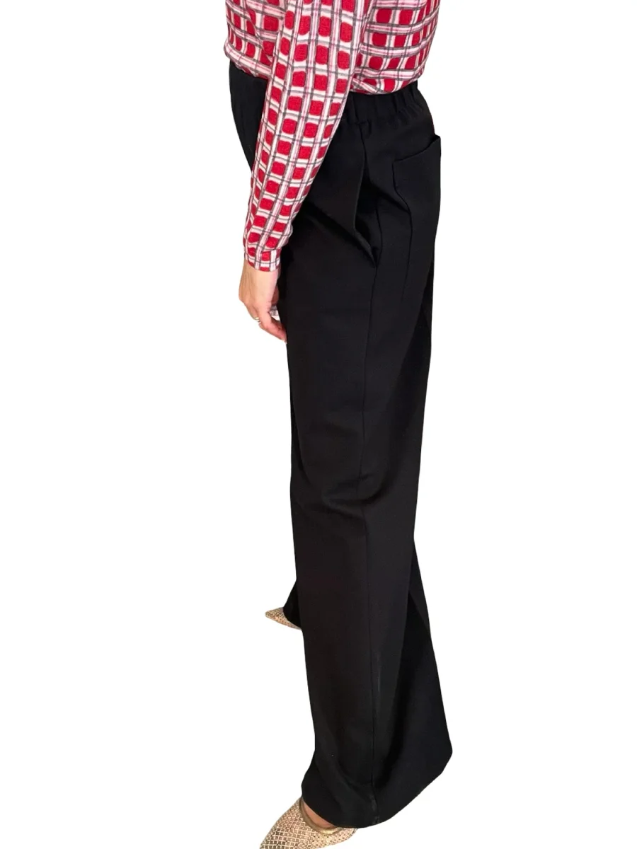 Pantalon Liviana Conti Ancho Bolsillos Detras - Imagen 7