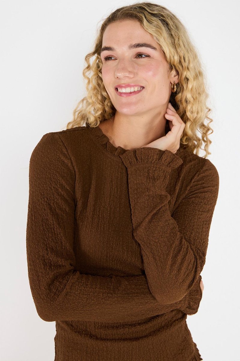 Polera Josefa Chocolate - Imagen 3