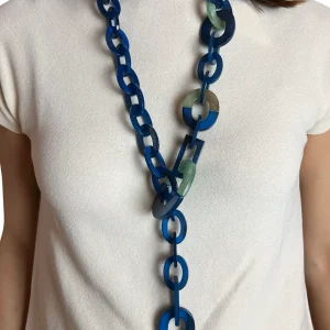 Collar Il Baco Da Seta Cadenas Azul