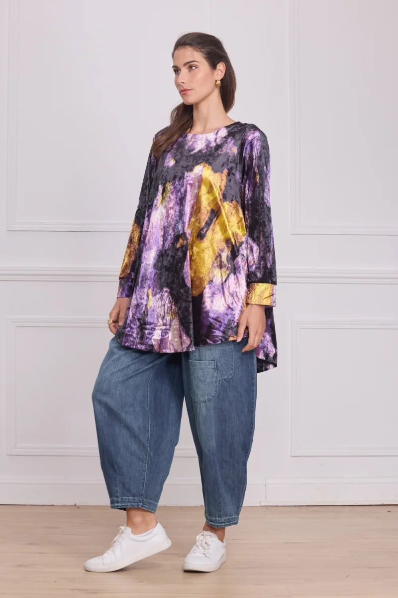 Tunique femme en velours à motifs - Imagen 6