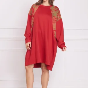 Robe femme épaisse à motifs