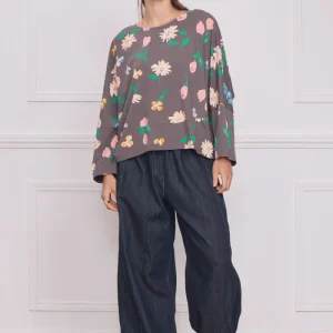 Blouse femme à fleurs – 100% coton