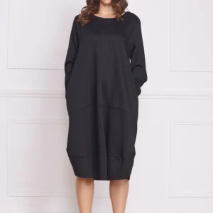 Robe longue noire femme hiver