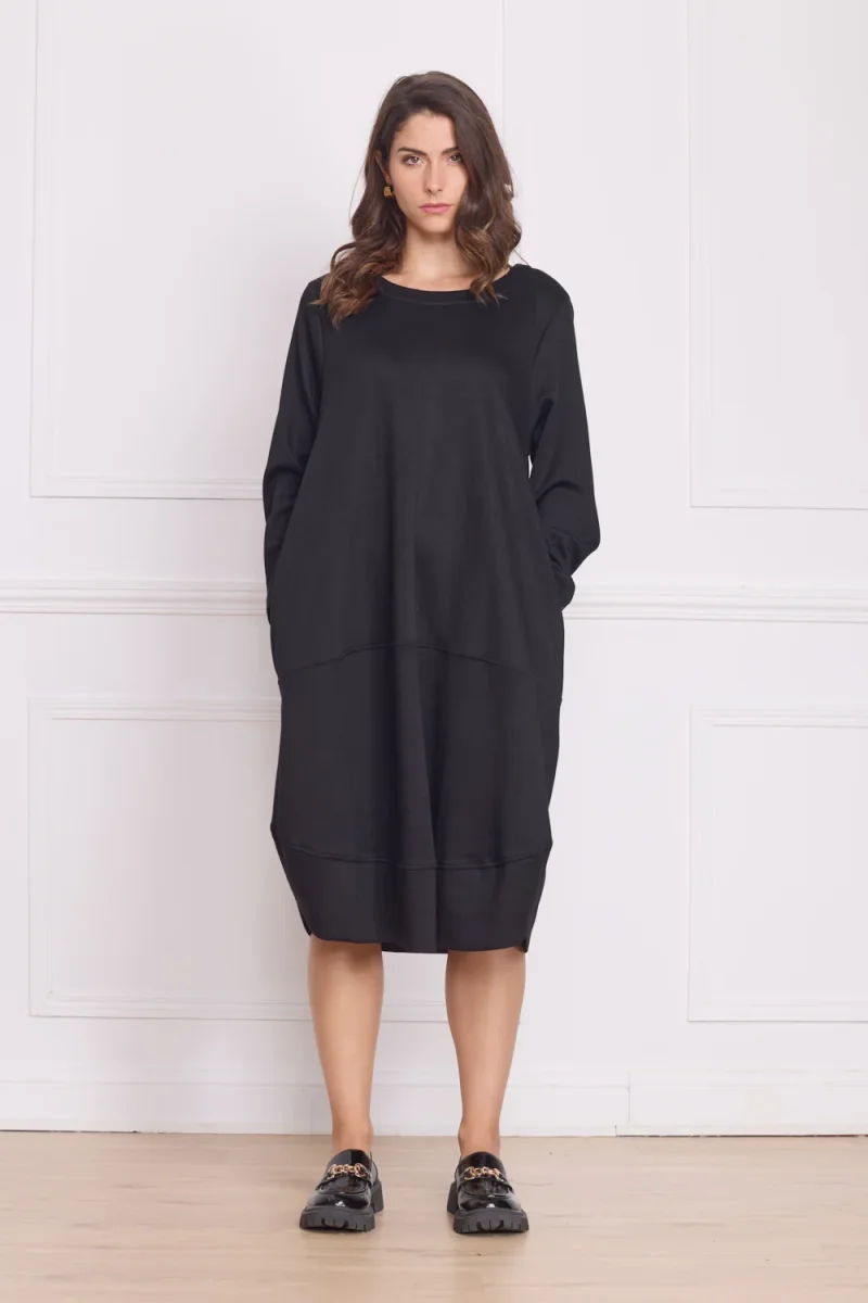 Robe longue noire femme hiver