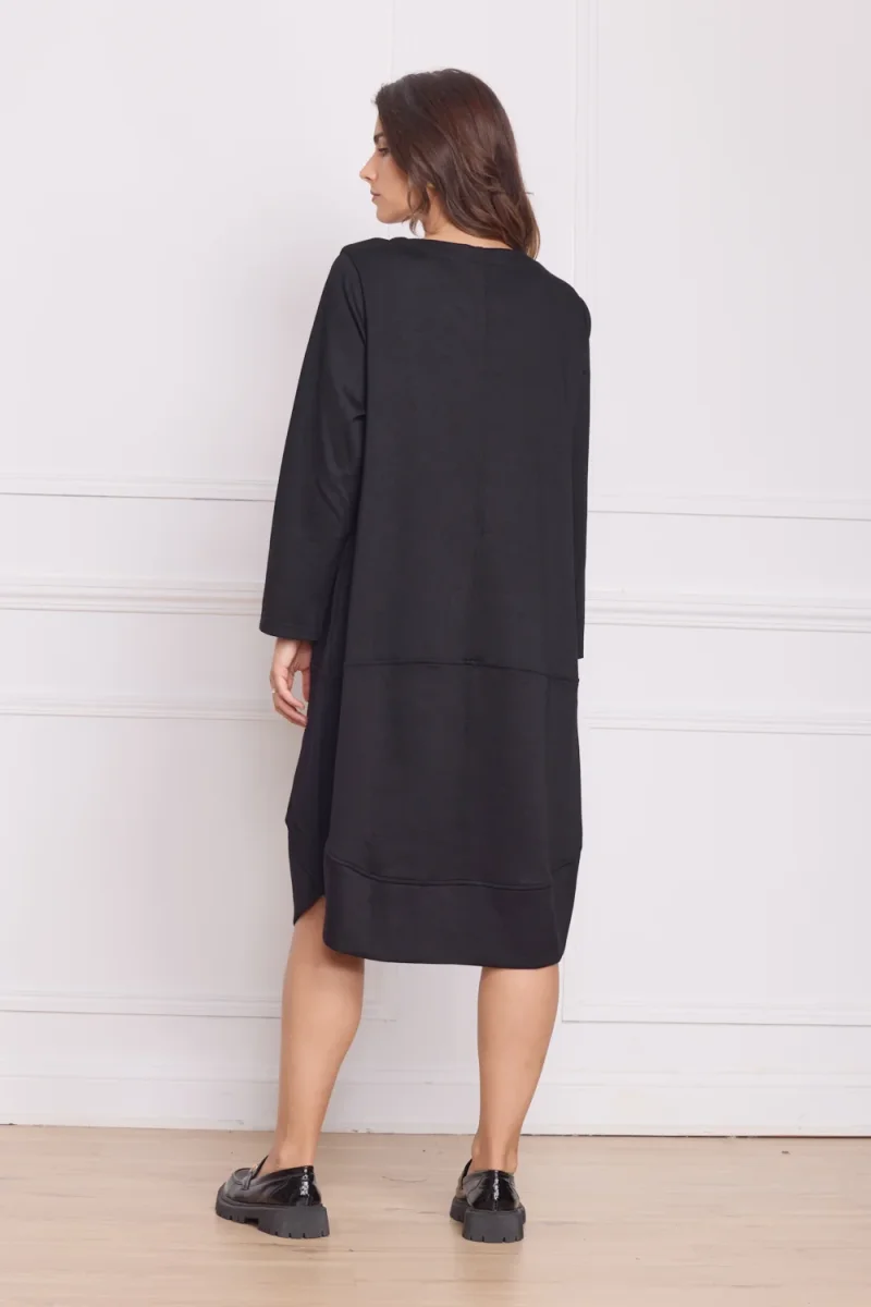 Robe longue noire femme hiver - Imagen 4