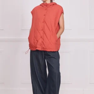 Gilet sans manches matelassé femme – 100% coton