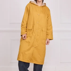 Manteau léger capuche femme uni – 100% coton
