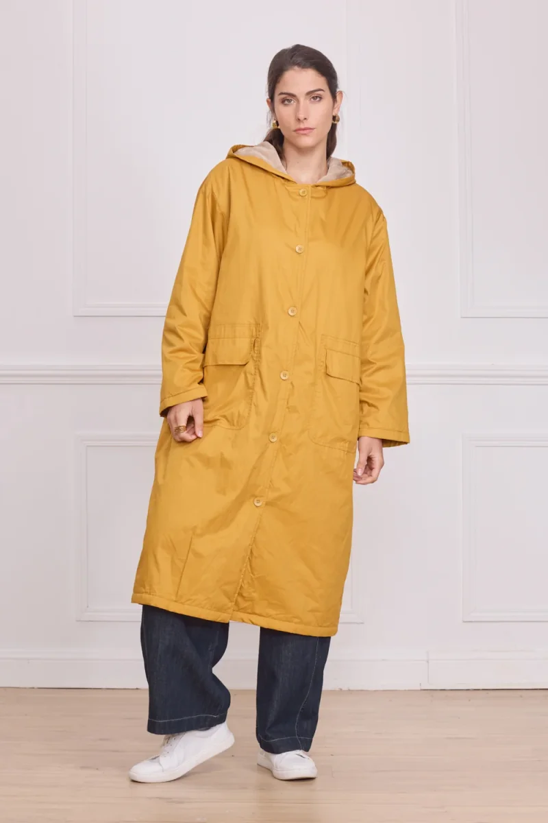 Manteau léger capuche femme uni – 100% coton - Imagen 2