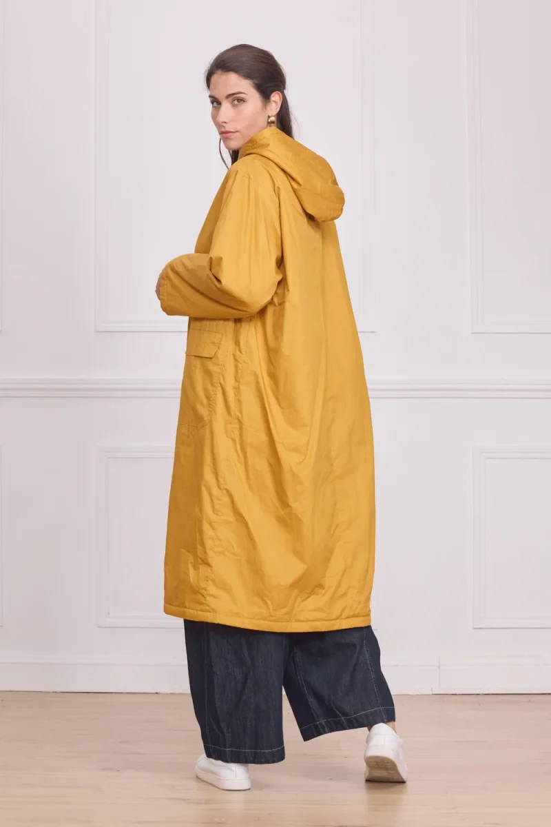 Manteau léger capuche femme uni – 100% coton - Imagen 4