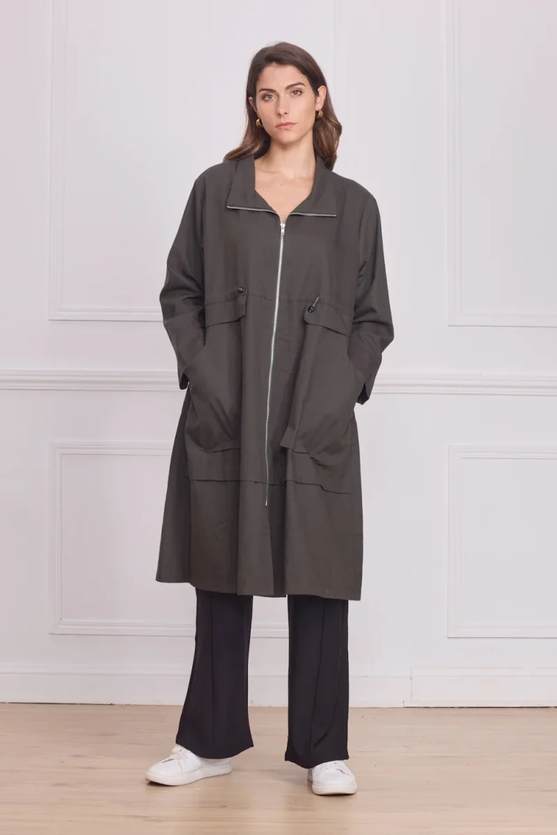 Manteau léger femme uni – 100% coton enduit - Imagen 6