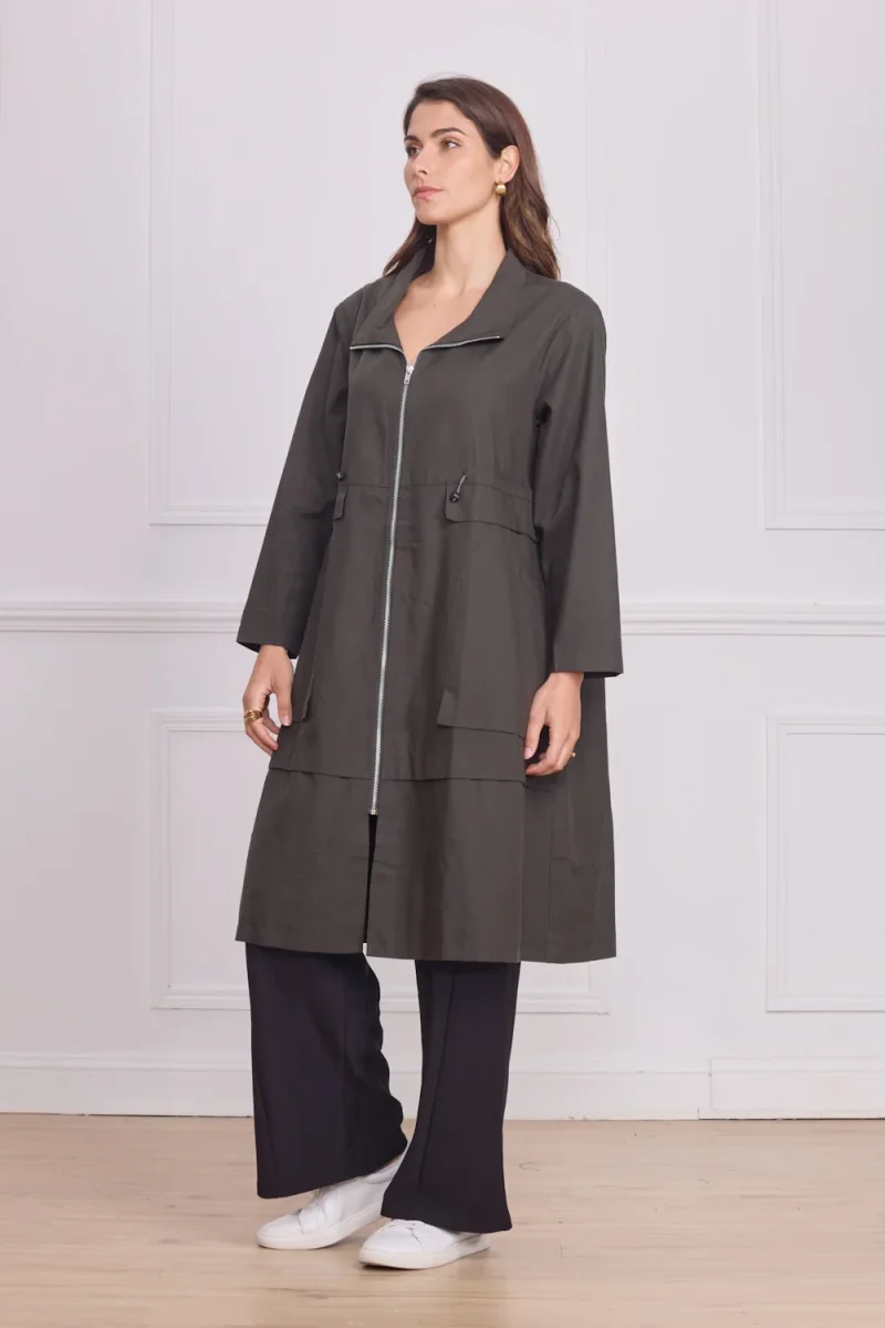 Manteau léger femme uni – 100% coton enduit - Imagen 7