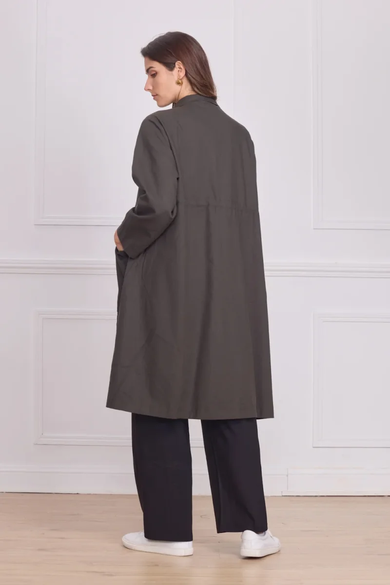 Manteau léger femme uni – 100% coton enduit - Imagen 8