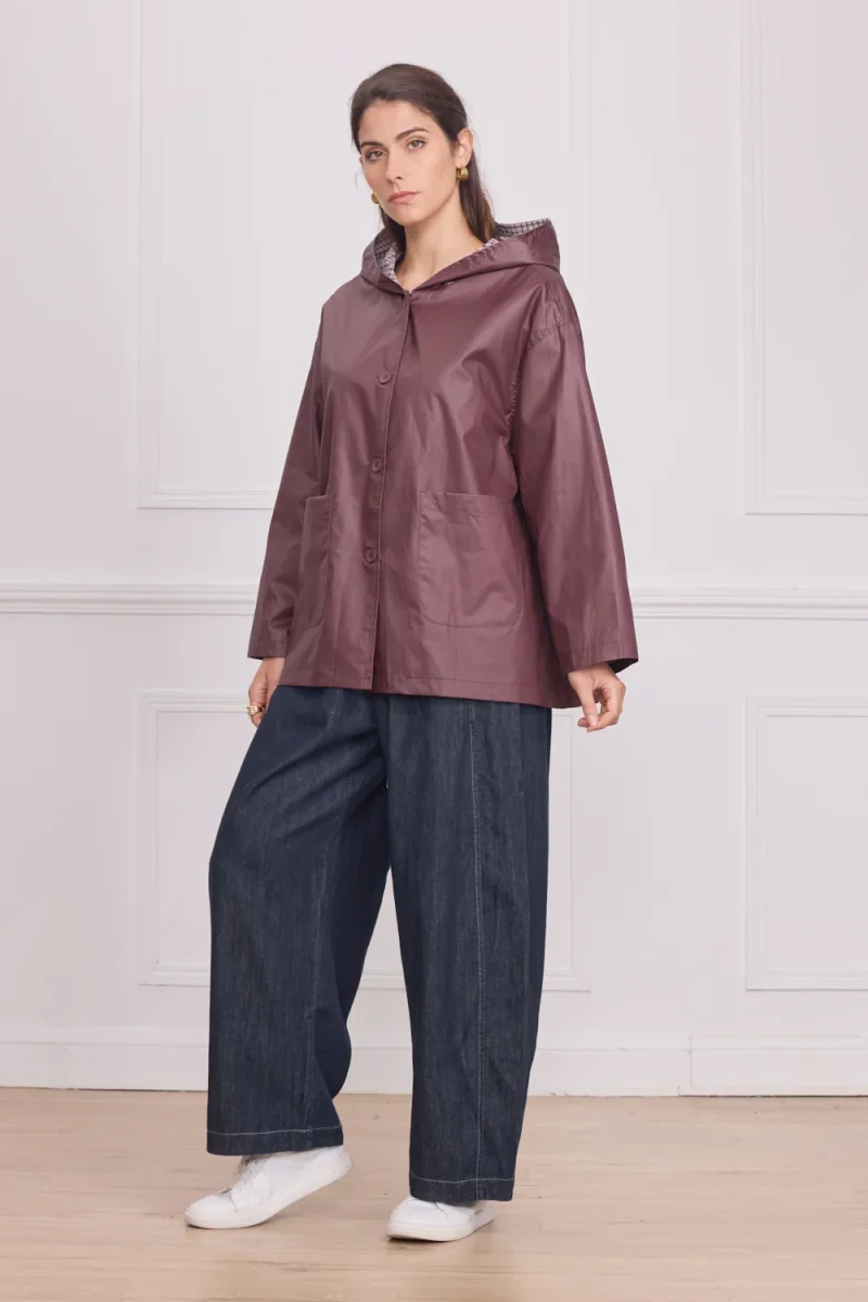 Veste femme courte légère unie – 100% coton enduit - Imagen 3