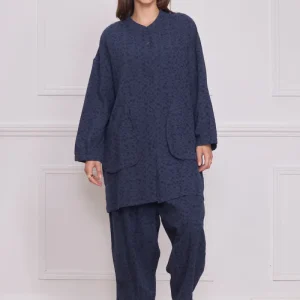 Chemise femme unie texturée