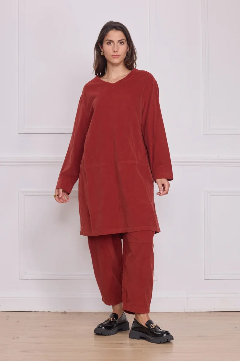 Robe mi-longue femme – 100% coton