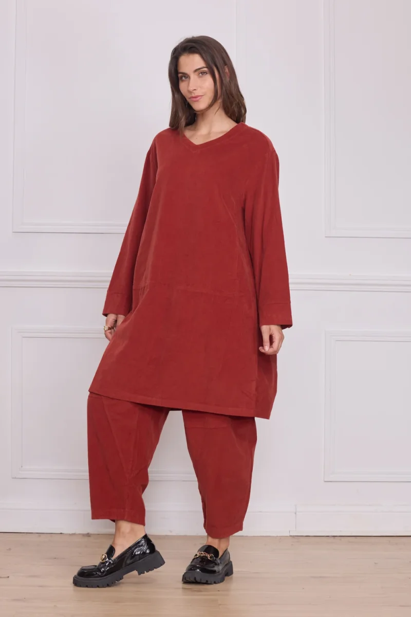 Robe mi-longue femme – 100% coton - Imagen 3