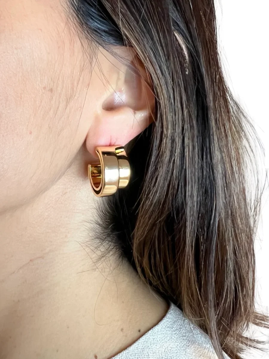 Pendientes Liviana Conti Doble Aro - Imagen 4