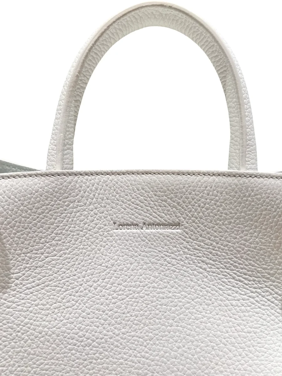 Bolso Lorena Antoniazzi Capazo Piel Blanco - Imagen 5