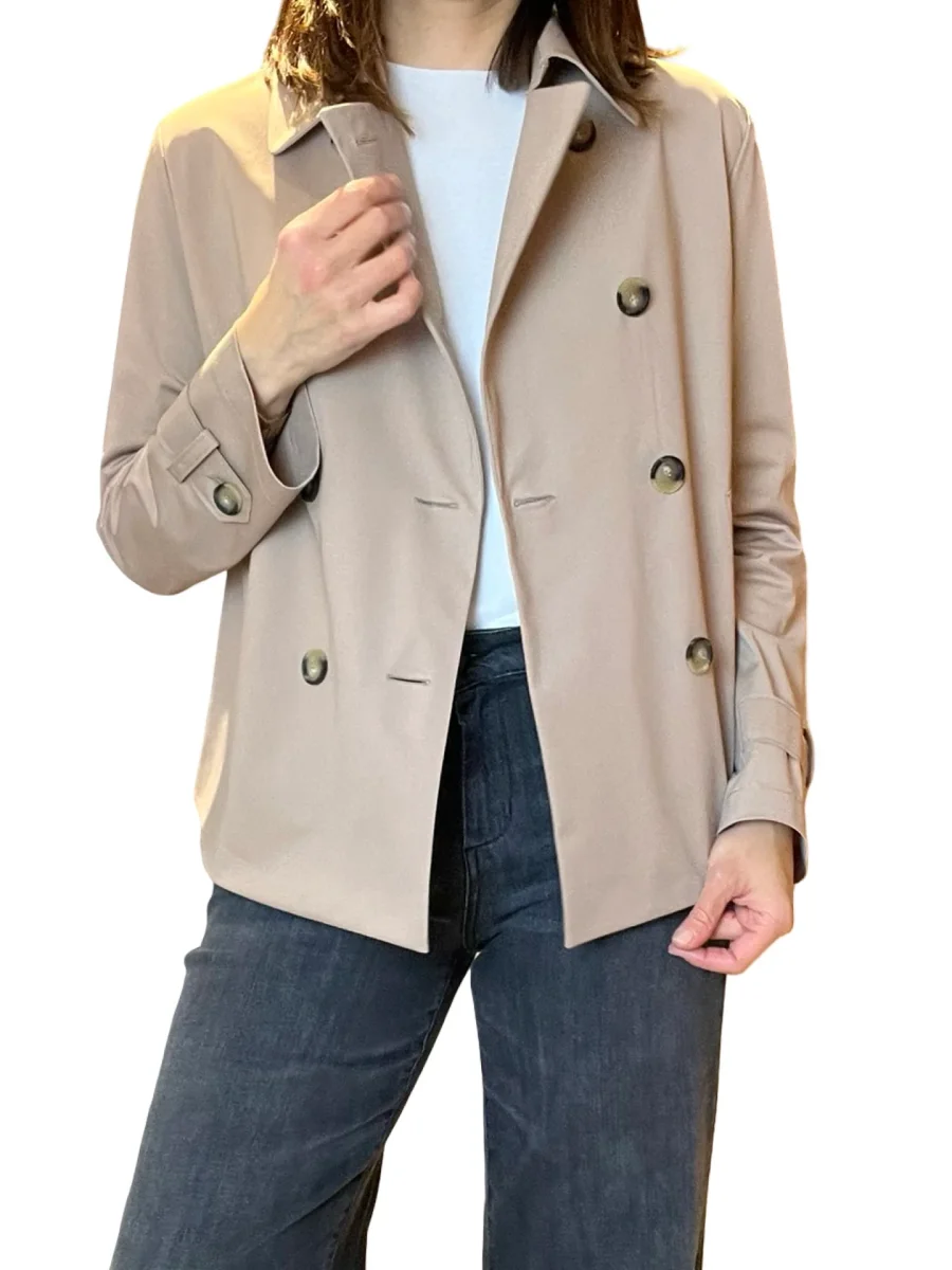 Chaqueta Harris Wharf London Trench Técnica Camel - Imagen 3
