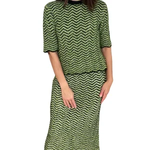 Falda Akep Lurex Verde