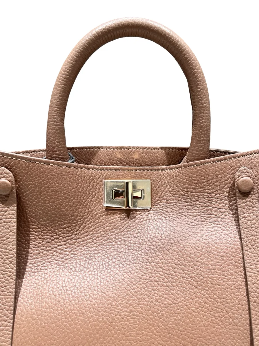 Bolso Lorena Antoniazzi Capazo Piel Camel - Imagen 5