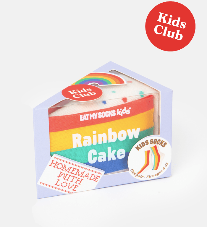 Calcetines cake rainbow kids - Imagen 2