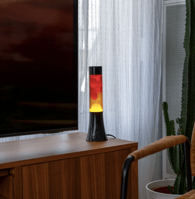 Lámpara lava degradado rojo y amarillo - Imagen 3