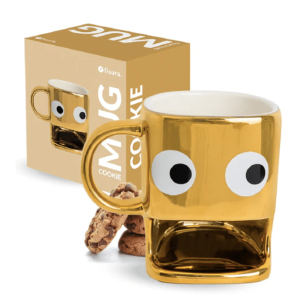 Taza galletas dorada