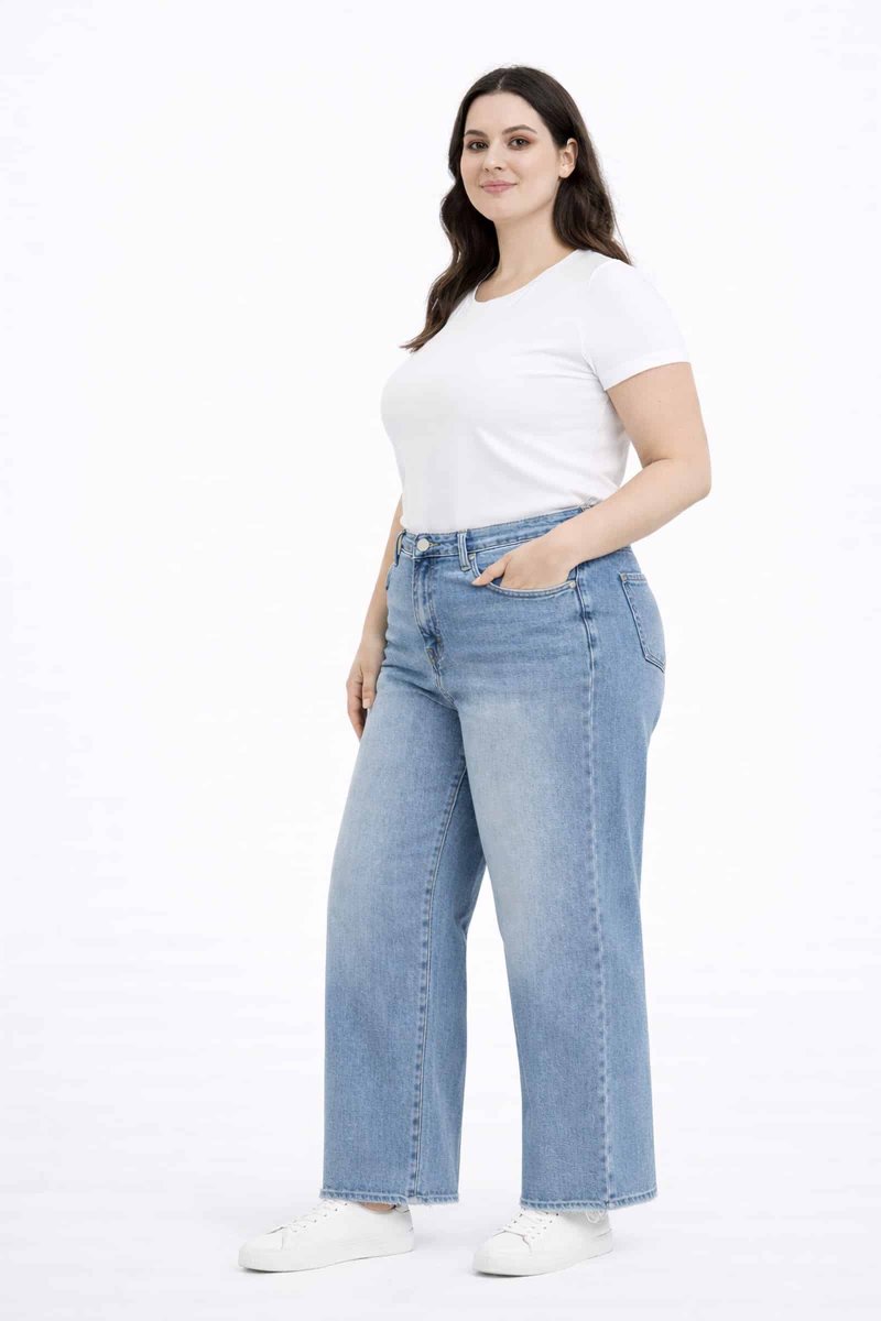 Vaquero Wide Leg Claro - Imagen 3