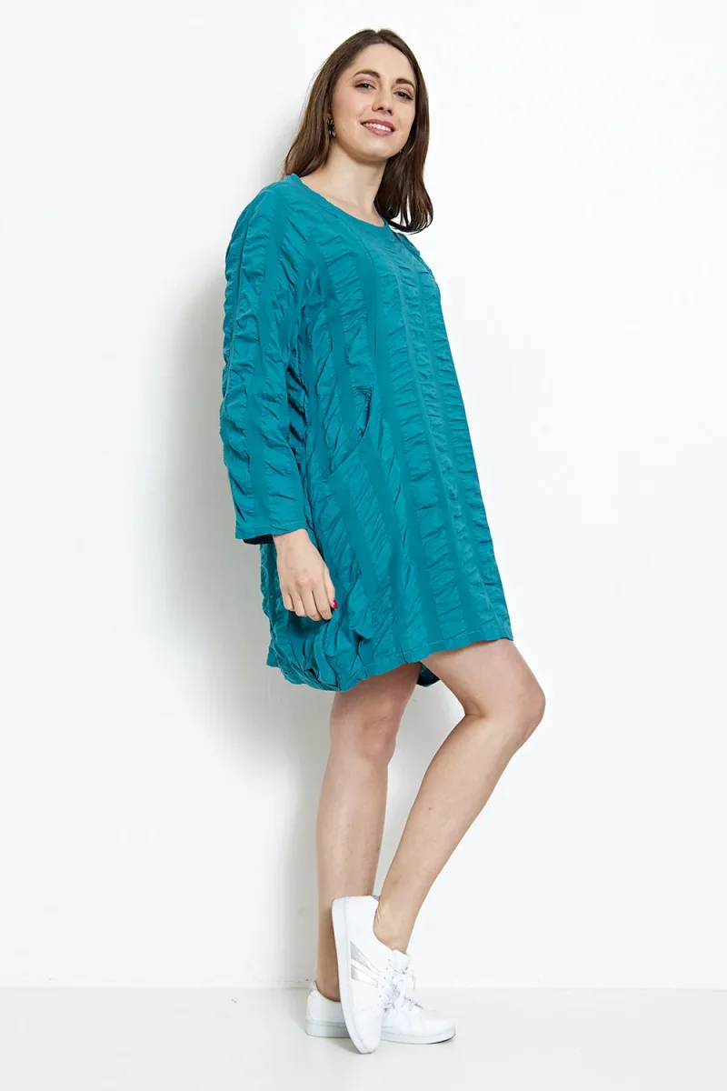 Robe ballon à plis - Imagen 9
